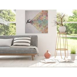 Gejzer ekspresji - nowoczesny obraz na płótnie - 80x80 cm