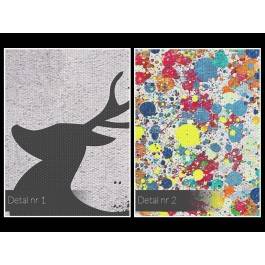 Gejzer ekspresji - nowoczesny obraz na płótnie - 80x80 cm