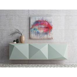 Smak słów - nowoczesny obraz na płótnie - 80x80 cm Smak słów - nowoczesny obraz na płótnie - 80x80 cm