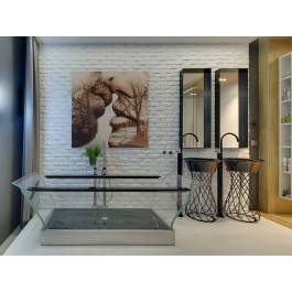 Antologia intymności - nowoczesny obraz na płótnie - 80x80 cm