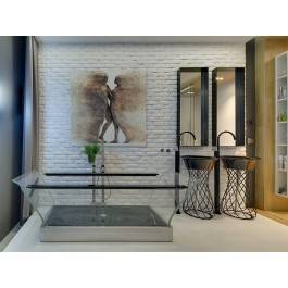 Metafizyka miłości - nowoczesny obraz na płótnie - 80x80 cm