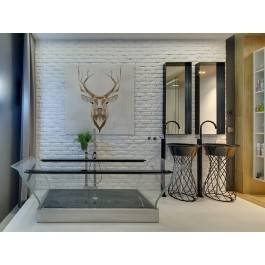 Jeleń szlachetny - nowoczesny obraz na płótnie - 80x80 cm