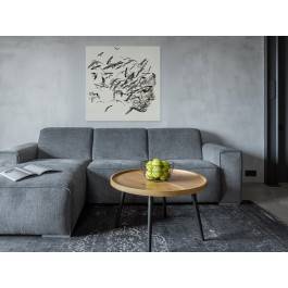 Uciekające myśli - nowoczesny obraz na płótnie - 80x80 cm
