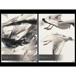 Uciekające myśli - nowoczesny obraz na płótnie - 80x80 cm