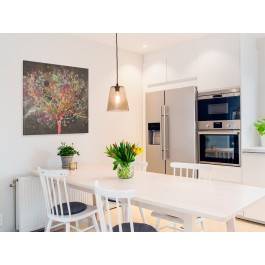 Zachłyśnięci szczęściem - nowoczesny obraz na płótnie - 80x80 cm