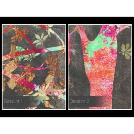 Zachłyśnięci szczęściem - nowoczesny obraz na płótnie - 80x80 cm