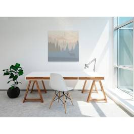 Serce Skandynawii - nowoczesny obraz na płótnie - 80x80 cm Serce Skandynawii - nowoczesny obraz na płótnie - 80x80 cm