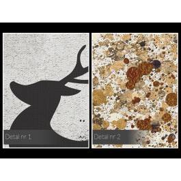 Krater ekstrawertyzmu - nowoczesny obraz na płótnie - 80x80 cm