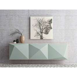 Kiełkujące idee - nowoczesny obraz na płótnie - 80x80 cm