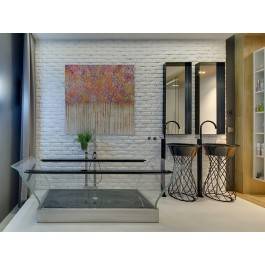 Ambiwalencja uczuć - nowoczesny obraz na płótnie - 80x80 cm