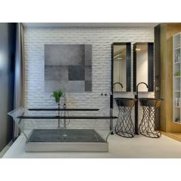 Proste zawiłości - nowoczesny obraz na płótnie - 80x80 cm