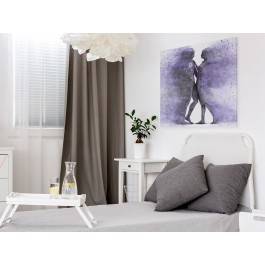 Metafizyka miłości we fioletach - nowoczesny obraz na płótnie - 80x80 cm