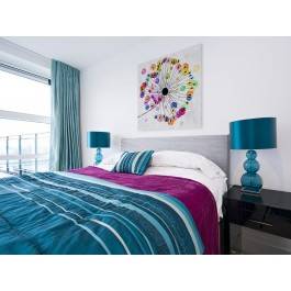 Podmuch radości - nowoczesny obraz na płótnie - 80x80 cm