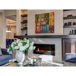 Płynący trotuar - nowoczesny obraz na płótnie - 80x80 cm