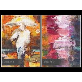 Płynący trotuar - nowoczesny obraz na płótnie - 80x80 cm