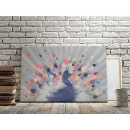 Rozpromieniony - nowoczesny obraz do sypialni - 120x80 cm