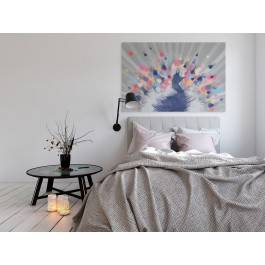 Rozpromieniony - nowoczesny obraz do sypialni - 120x80 cm