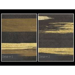 Bursztynowe kontinuum - nowoczesny obraz na płótnie - 120x80 cm