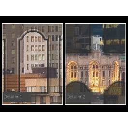 Moje miasto nocą - nowoczesny obraz do sypialni - 120x80 cm