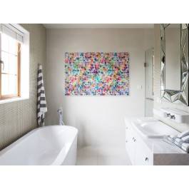 Kropka w kropkę - nowoczesny obraz na płótnie - 120x80 cm Kropka w kropkę - nowoczesny obraz na płótnie - 120x80 cm