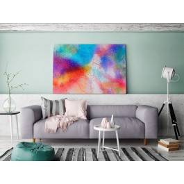 Taniec galaktyk - nowoczesny obraz na płótnie - 120x80 cm