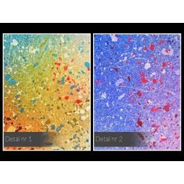 Taniec galaktyk - nowoczesny obraz na płótnie - 120x80 cm