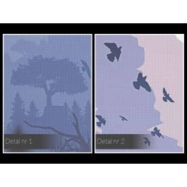 Pożegnanie lata - nowoczesny obraz do salonu - 120x80 cm