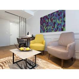 Kwestia interpretacji - nowoczesny obraz do salonu - 120x80 cm