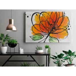 Przeplatane naturą - nowoczesny obraz na płótnie - 120x80 cm