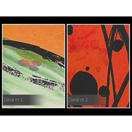 Przeplatane naturą - nowoczesny obraz na płótnie - 120x80 cm