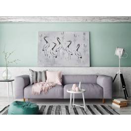 Ptasi sejmik - nowoczesny obraz na płótnie - 120x80 cm Ptasi sejmik - nowoczesny obraz na płótnie - 120x80 cm