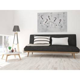 Ptasi sejmik - nowoczesny obraz na płótnie - 120x80 cm Ptasi sejmik - nowoczesny obraz na płótnie - 120x80 cm