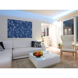 Chabrowe wzgórza - nowoczesny obraz do salonu - 120x80 cm Chabrowe wzgórza - nowoczesny obraz do salonu - 120x80 cm