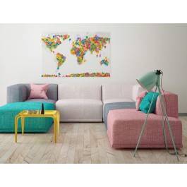 Niesforny alfabet - nowoczesny obraz na płótnie - 120x80 cm