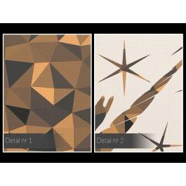 Złoty róg - nowoczesny obraz na płótnie - 120x80 cm