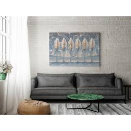 Perłowa sekwencja - nowoczesny obraz na płótnie - 120x80 cm