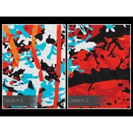 W cieniu ognistego drzewa - nowoczesny obraz na płótnie - 120x80 cm