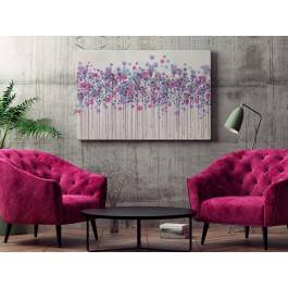 Kaligrafia mglistych wzruszeń - nowoczesny obraz na płótnie - 120x80 cm