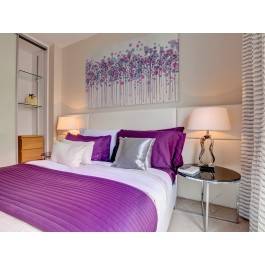 Kaligrafia mglistych wzruszeń - nowoczesny obraz na płótnie - 120x80 cm