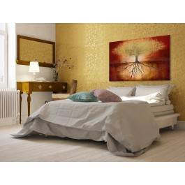 Złota korona ziemi - nowoczesny obraz na płótnie - 120x80 cm Złota korona ziemi - nowoczesny obraz na płótnie - 120x80 cm