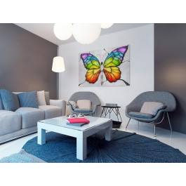 Amorficzna transformacja - nowoczesny obraz na płótnie - 120x80 cm