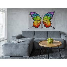 Amorficzna transformacja - nowoczesny obraz na płótnie - 120x80 cm