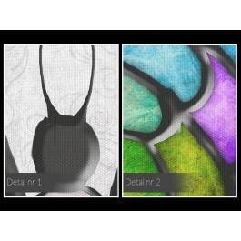 Amorficzna transformacja - nowoczesny obraz na płótnie - 120x80 cm