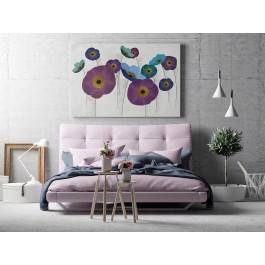 Jak w korcu maku - nowoczesny obraz do sypialni - 120x80 cm Jak w korcu maku - nowoczesny obraz do sypialni - 120x80 cm