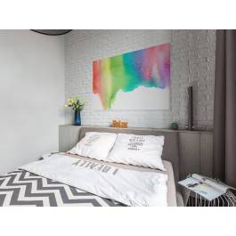 Siedem kolorów tęczy - nowoczesny obraz na płótnie - 120x80 cm