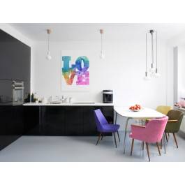 Akwarelowa miłość - nowoczesny obraz na płótnie - 50x70 cm