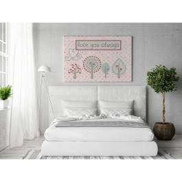 Love you always - nowoczesny obraz na płótnie - 120x80 cm Love you always - nowoczesny obraz na płótnie - 120x80 cm
