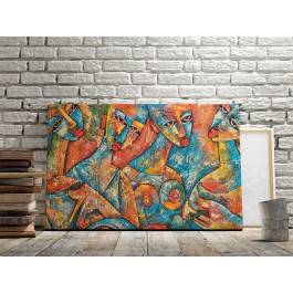 Muzy Adonisa - nowoczesny obraz na płótnie - 120x80 cm Muzy Adonisa - nowoczesny obraz na płótnie - 120x80 cm