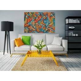 Muzy Adonisa - nowoczesny obraz na płótnie - 120x80 cm Muzy Adonisa - nowoczesny obraz na płótnie - 120x80 cm