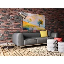 Jesienny sad - nowoczesny obraz na płótnie - 120x80 cm Jesienny sad - nowoczesny obraz na płótnie - 120x80 cm